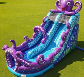 T8-9409 Octopus Theme Inflatable Dry Slide