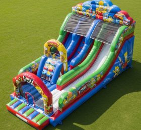T8-9422 The Simpsons Theme Inflatable Dry Slide