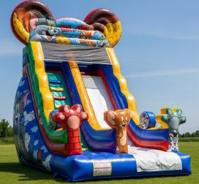 T8-9427 Tom and Jerry Theme Inflatable Dry Slide