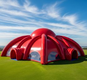 Tent1-6022 Giant Red Inflatable Dome Tent