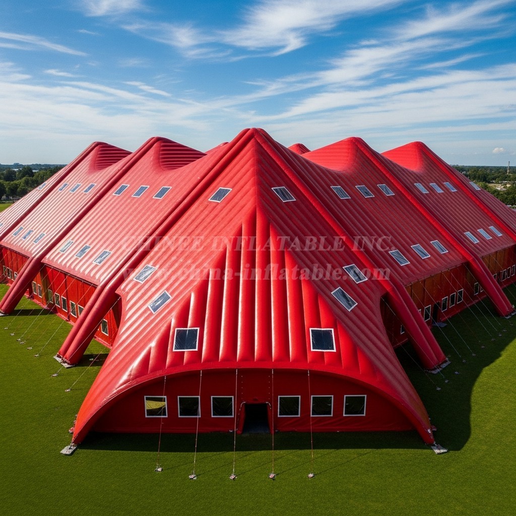 Tent1-6039 Giant Red Dome Inflatable Tent