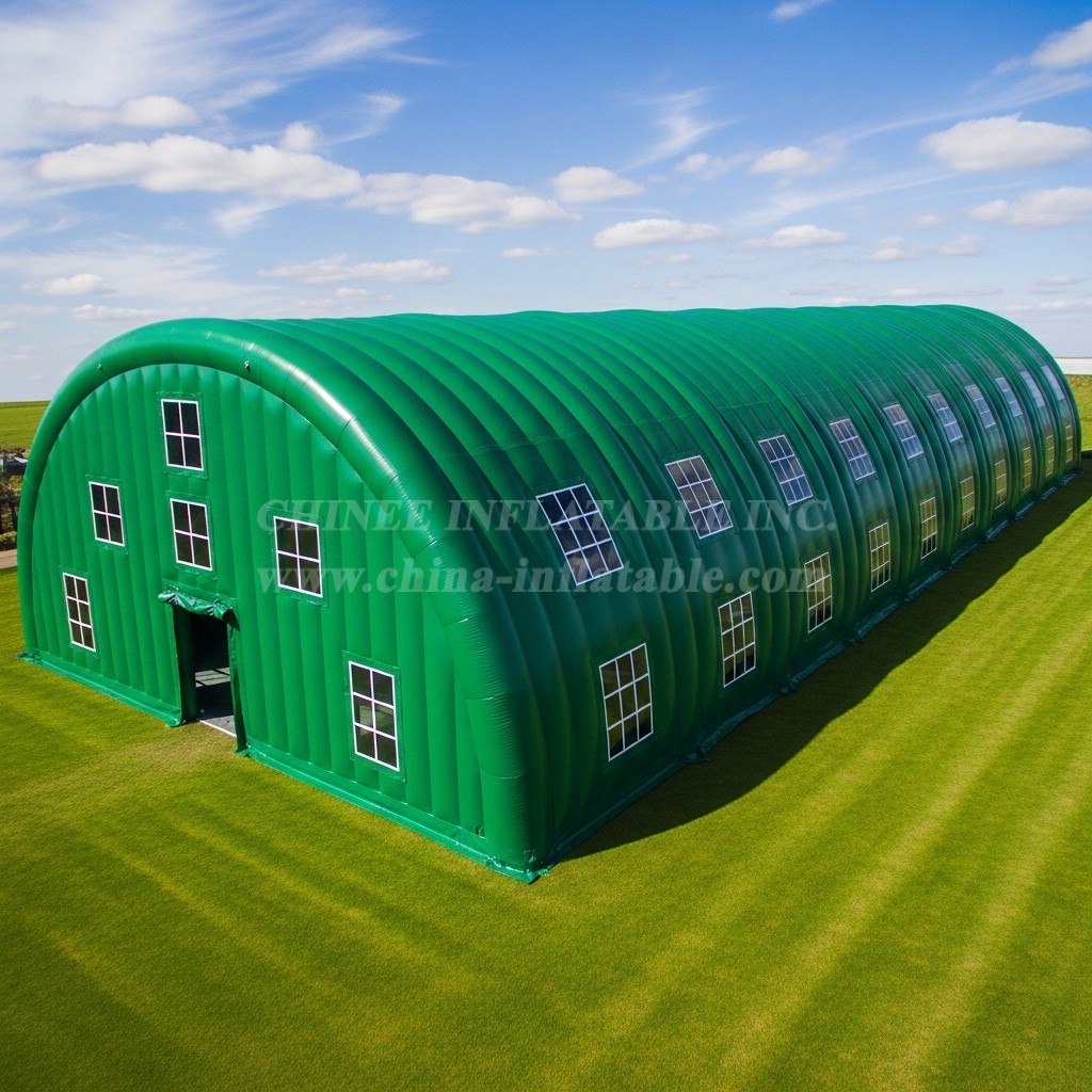 Tent1-6130 Green Arched Inflatable Tent
