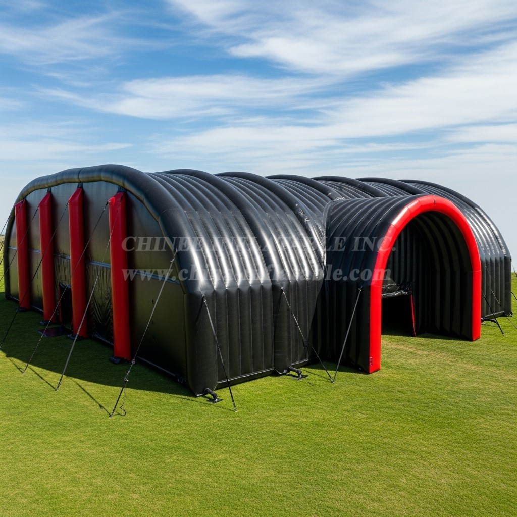Tent1-6166 Black Arch Tunnel Inflatable Tent