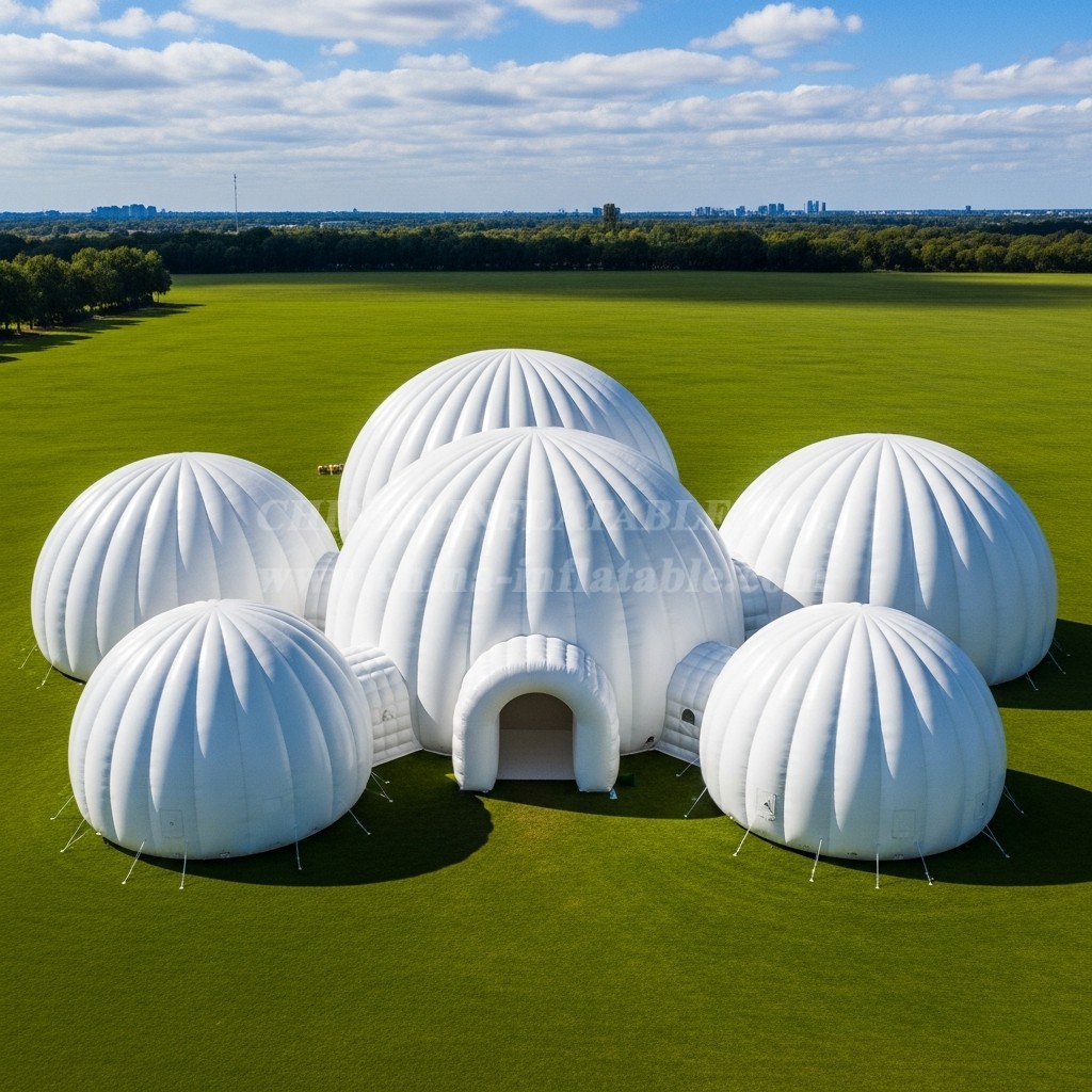 Tent1-6213 Giant White Inflatable Dome