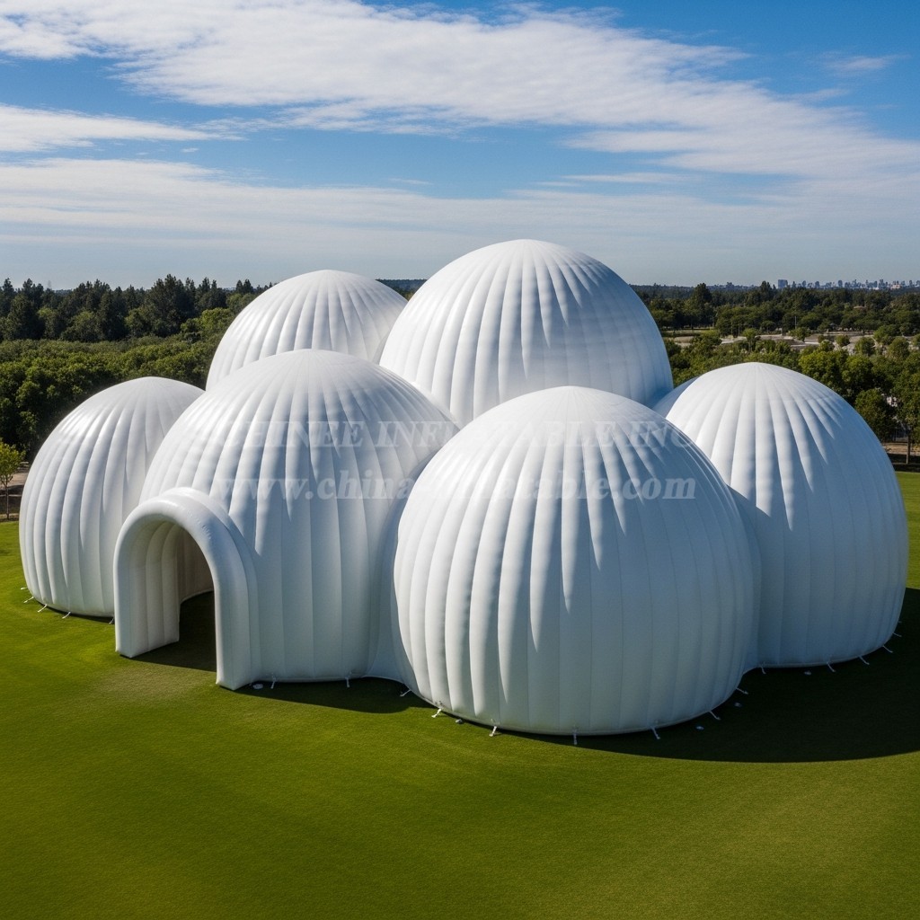 Tent1-6215 Giant White Inflatable Dome