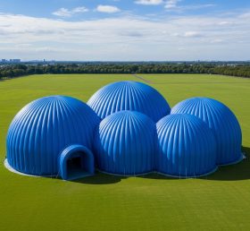 Tent1-6221 Blue Dome Cluster Inflatable Dome