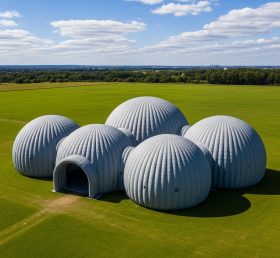 Tent1-6224 Grey Dome Cluster Inflatable Dome