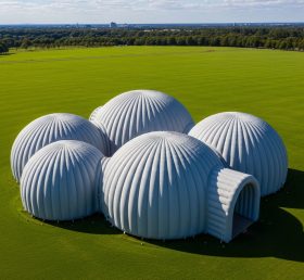 Tent1-6225 Grey Dome Cluster Inflatable Dome