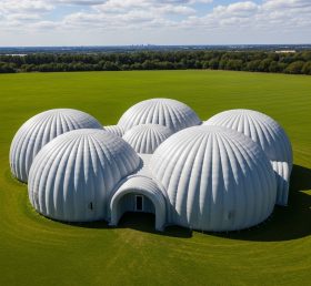 Tent1-6226 Grey Dome Cluster Inflatable Dome