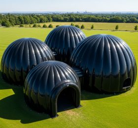 Tent1-6228 Black Dome Cluster Inflatable Dome