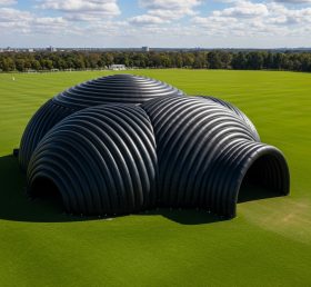 Tent1-6247 Black Sculptural Inflatable Dome