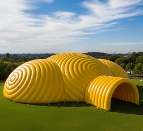 Tent1-6249 Yellow Bubble Dome Inflatable Tent