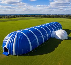 Tent1-6288 Blue Stripe Theme Inflatable Dome Tunnel