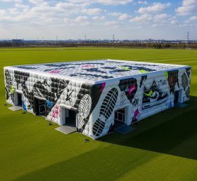 Tent1-6364 Black White Grey Inflatable Sneaker Tent
