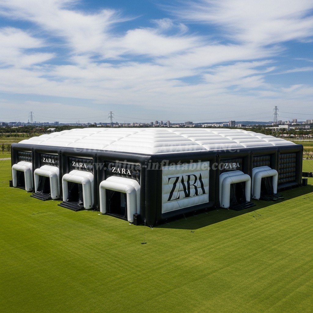 Tent1-6371 Black White Inflatable Pavilion