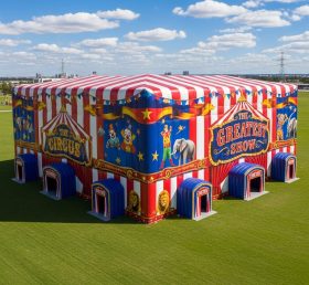 Tent1-6389 Circus Striped Inflatable Tent