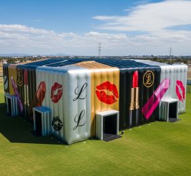 Tent1-6454 Matte Black Gold Lipstick Tent