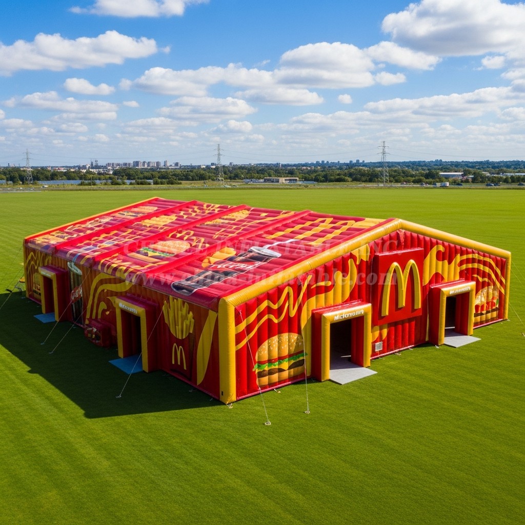 Tent1-6458 McDonalds Red Yellow Inflatable Tent