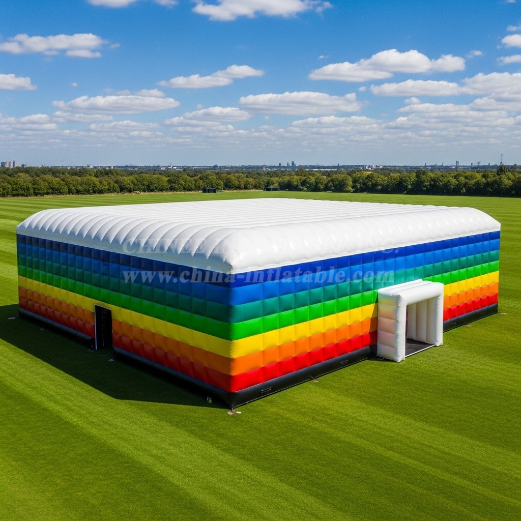 Tent1-6503 Rainbow Striped Inflatable Tent