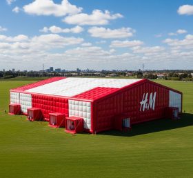 Tent1-6517 Red White Inflatable HM Tent