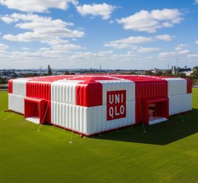 Tent1-6521 Red White Inflatable UNIQLO Pavilion