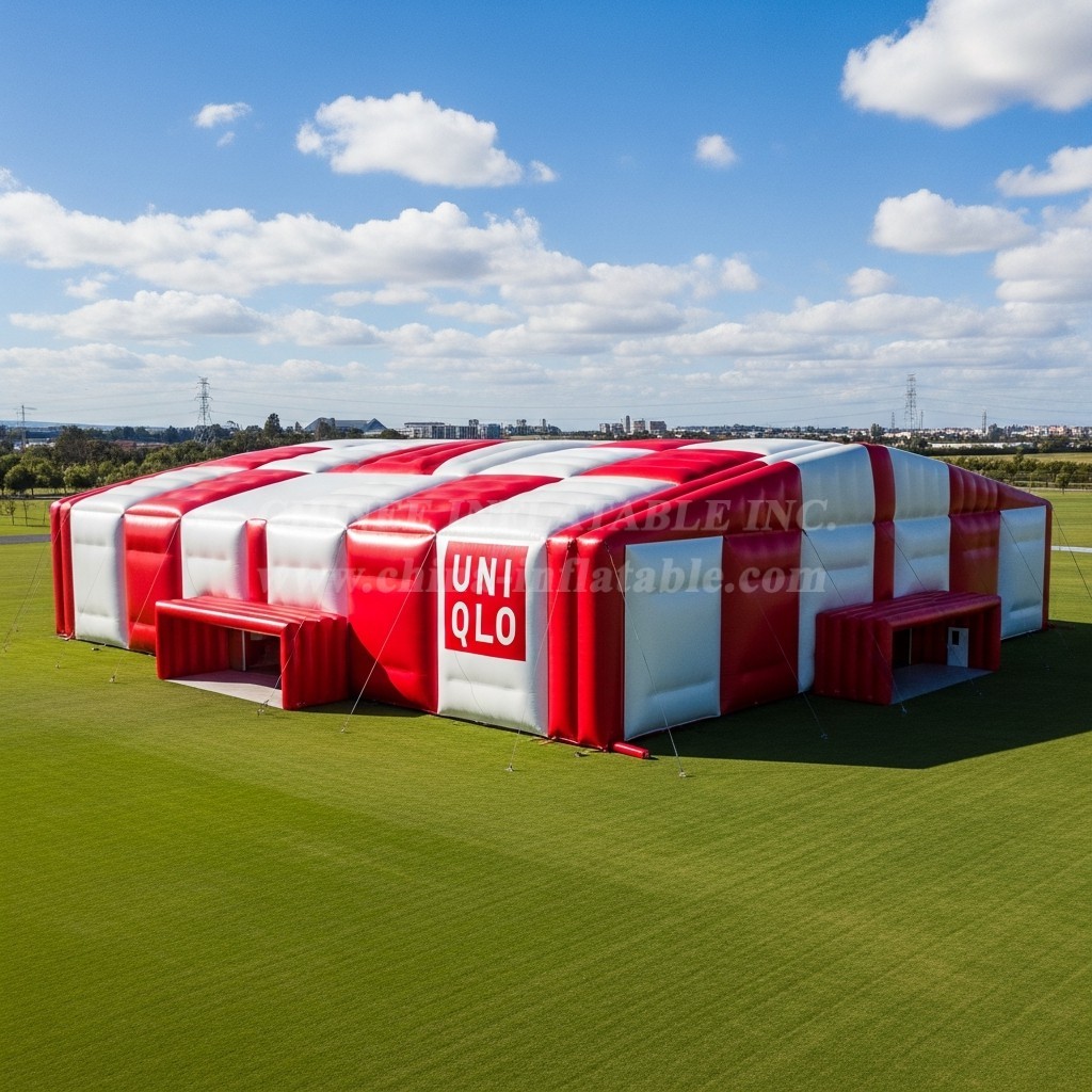 Tent1-6523 Red White Inflatable UNIQLO Tent