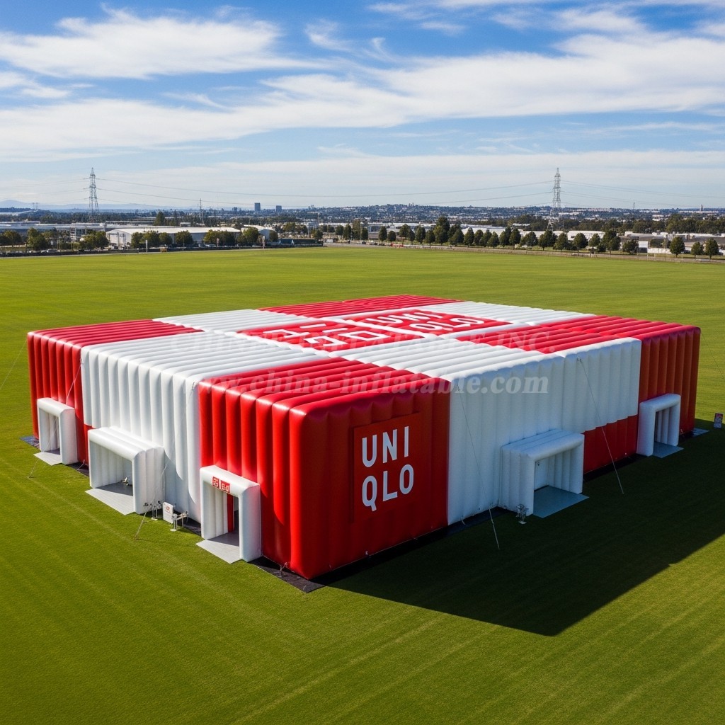 Tent1-6524 Red White Inflatable UNIQLO Tent