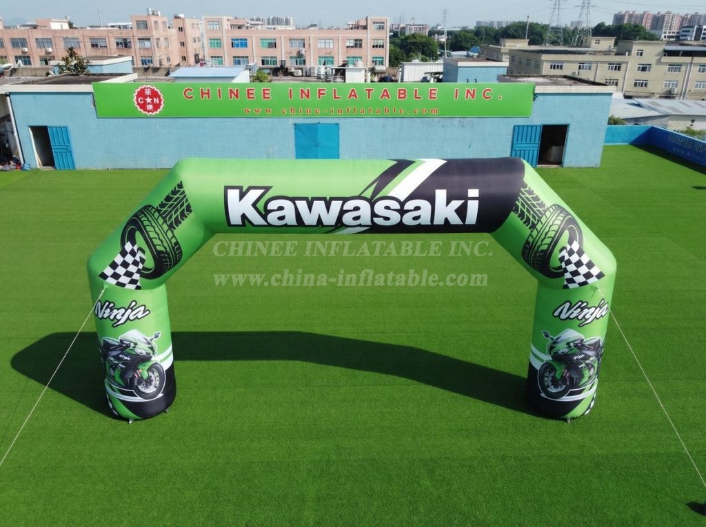 Arch3-131 Kawasaki Advertising Inflatable Arch
