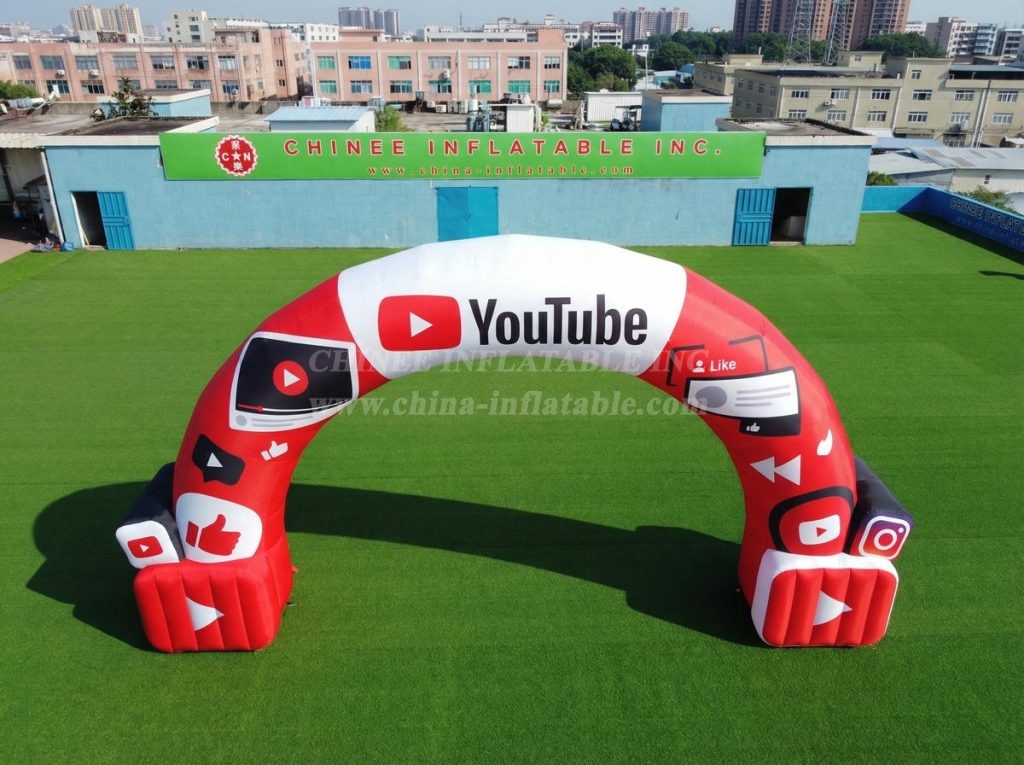Arch3-190 YouTube Advertising Inflatable Arch