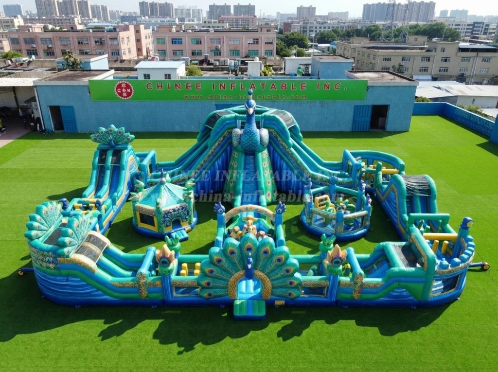 CR2-478 Peacock Theme Inflatable Challenging Run