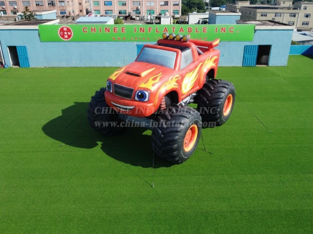 Cartoon3-748 Blaze Monster Theme Inflatable Cartoon