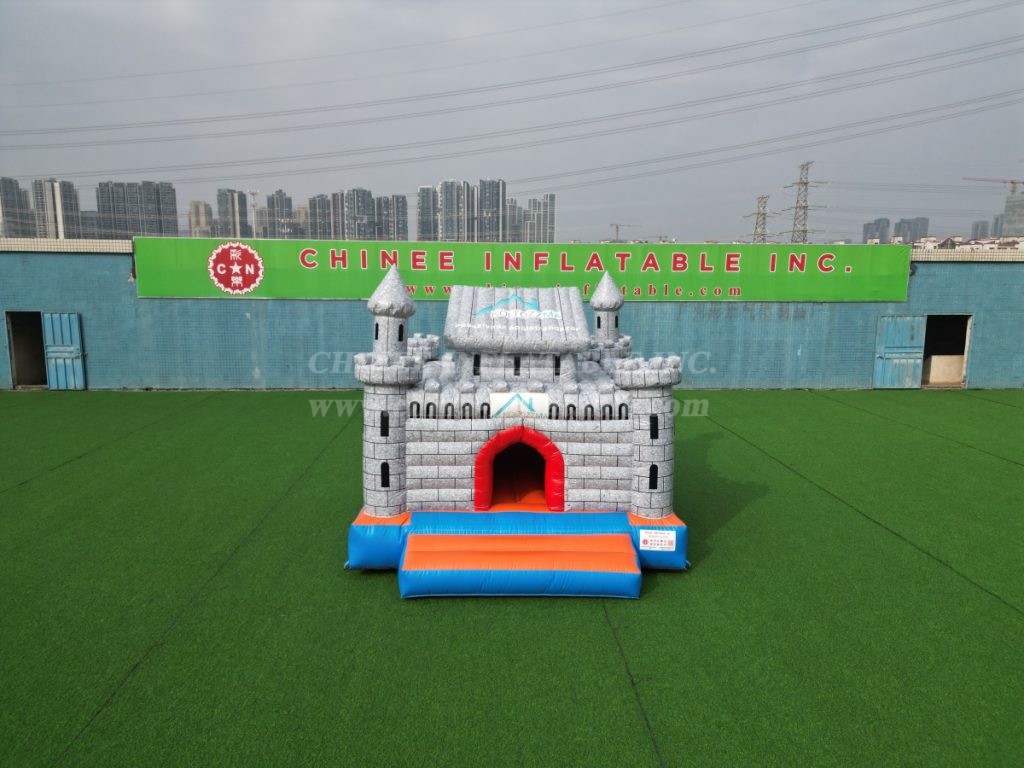 T2-8121 Gray Inflatable Castle