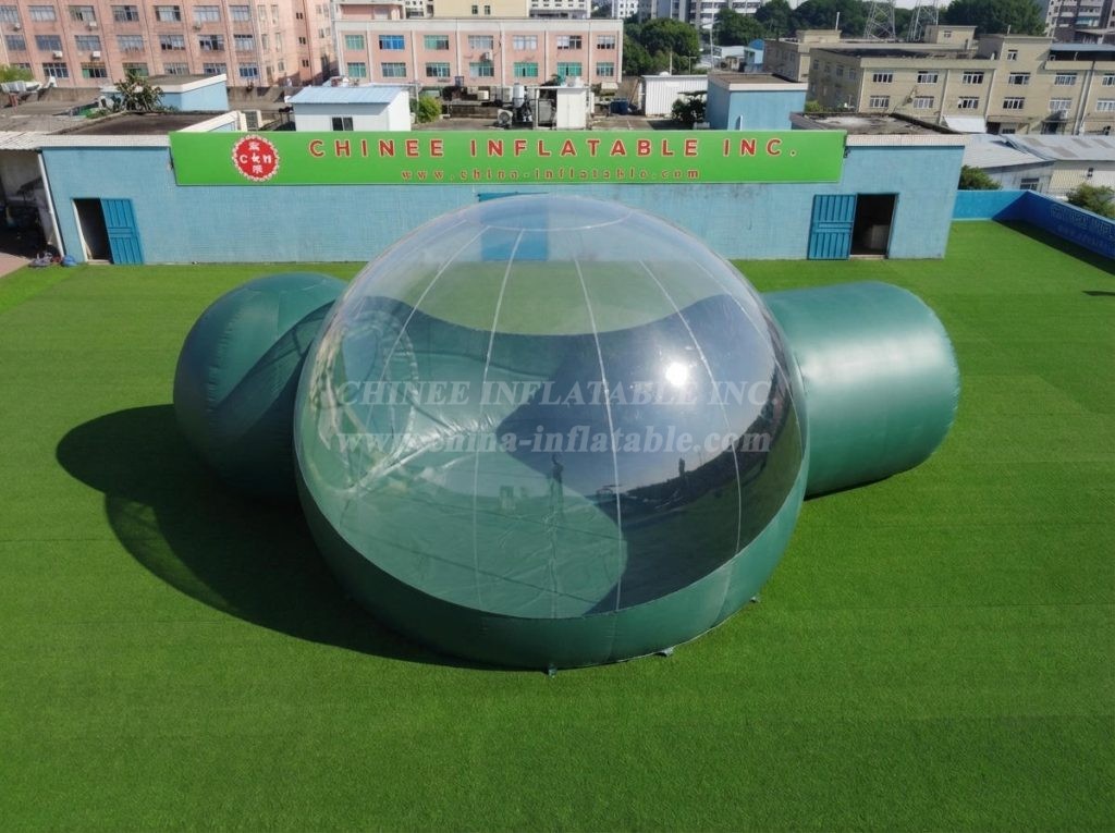 Tent1-5045D Dark Green Inflatable Bubble Tent