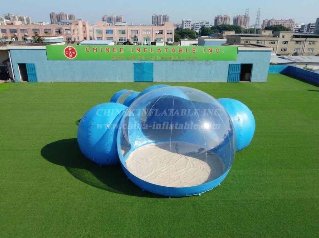 Tent1-5047B Blue Inflatable Bubble Tent