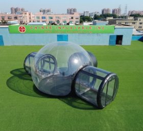 Tent1-5048A Black Inflatable Bubble Tent