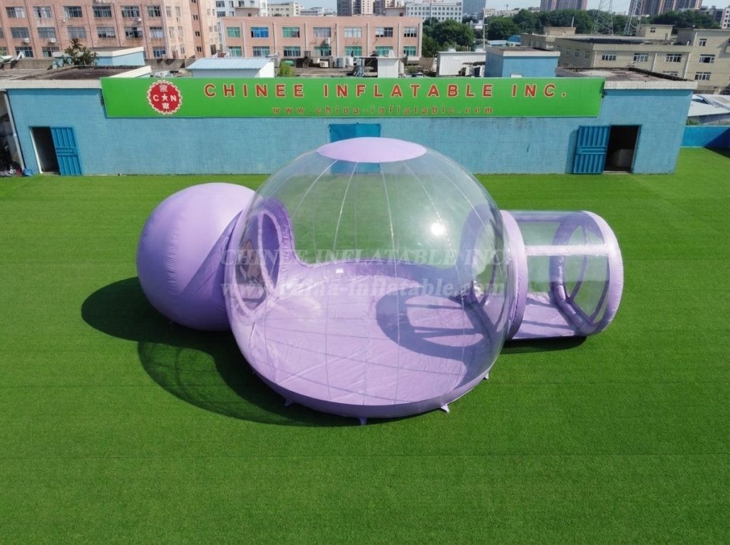 Tent1-5043F Lavender Inflatable Bubble Tent