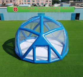 Tent1-5049B Blue Spherical Structure Inflatable Bubble Tent