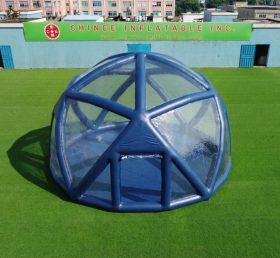 Tent1-5049C Dark Blue Spherical Structure Inflatable Bubble Tent