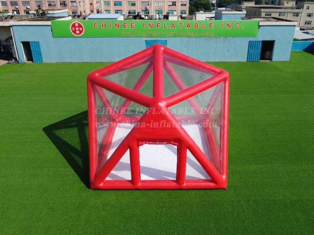 Tent1-5040N Red Inflatable Structured Bubble Tent