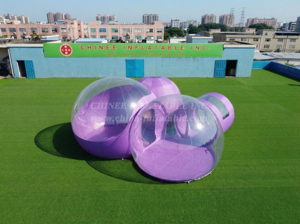 Tent1-5042L Purple Inflatable Bubble Tent