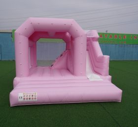 T2-3249H Pink Bouncy Castle with Slide