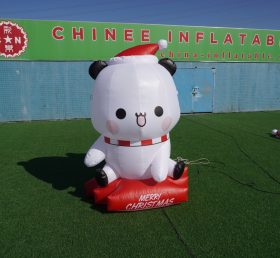 Cartoon2-501 Inflatable Christmas Polar Bear