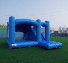 T5-001F Blue Bouncy Castle with Slide