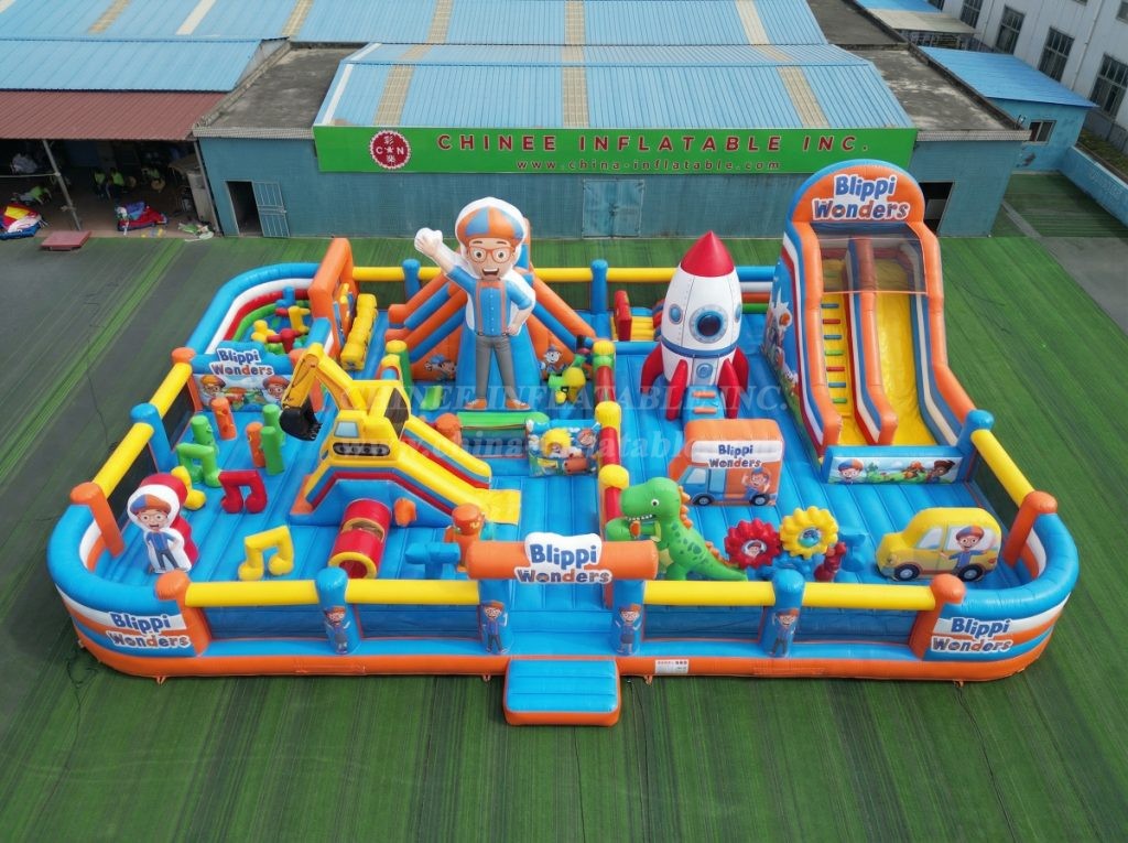 GF3-588 Blippi Wonders Theme Inflatable Park