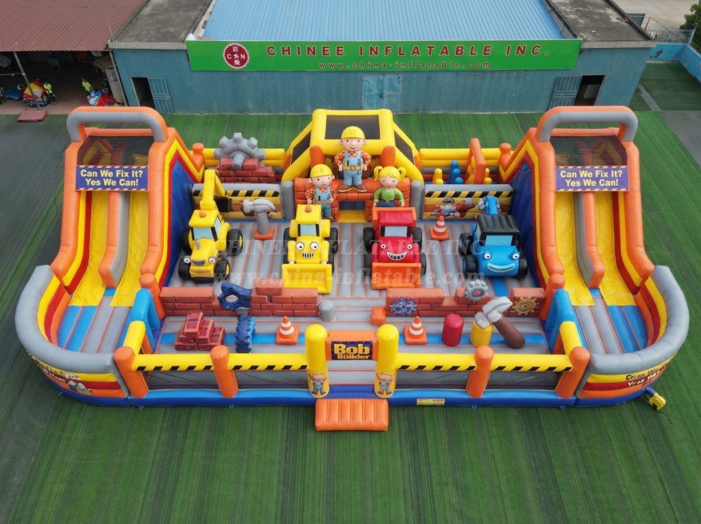 GF3-589 Bob the Builder Theme Inflatable Park