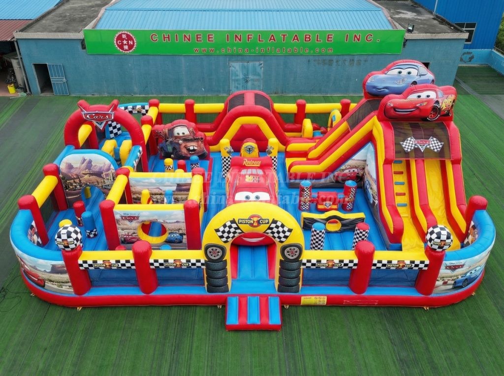 GF3-593 Cars Theme Inflatable Park