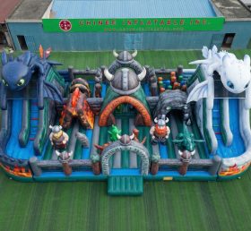 GF3-607 How to Train Your Dragon Theme Inflatable Park