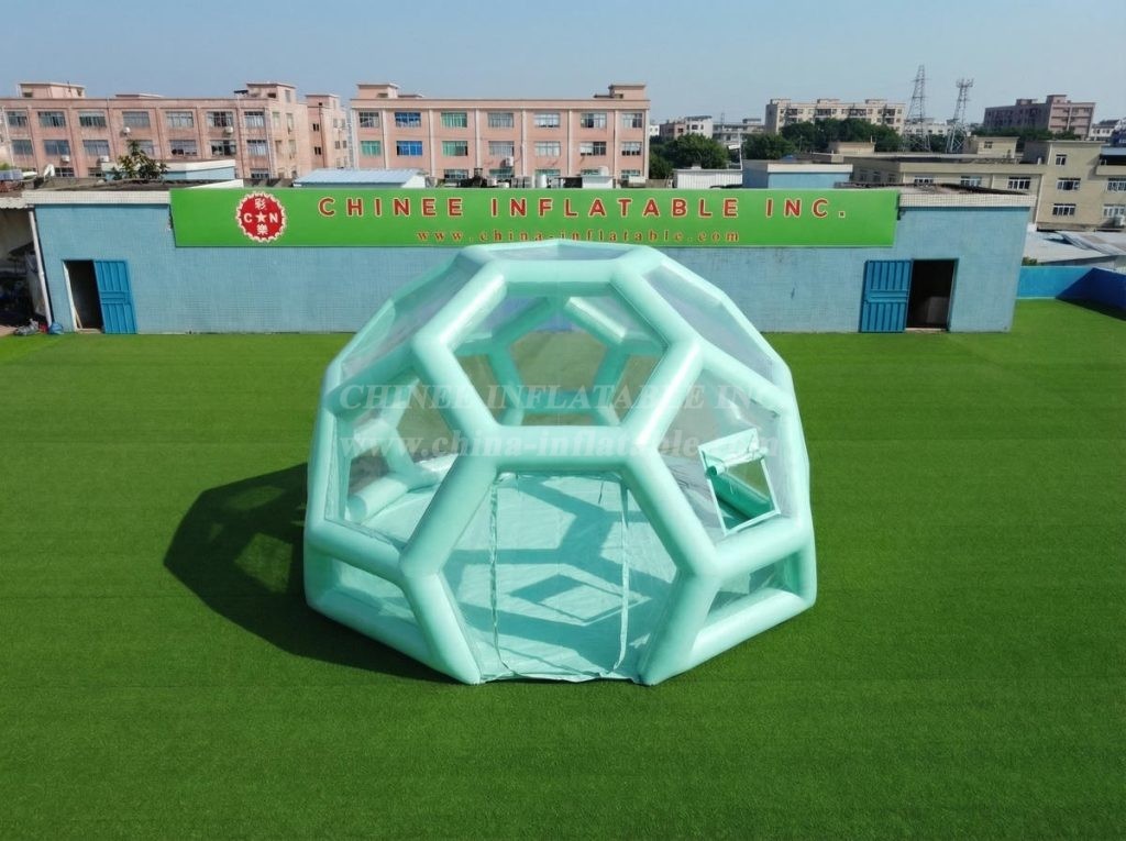 Tent1-5010J Mint Green Inflatable Bubble House