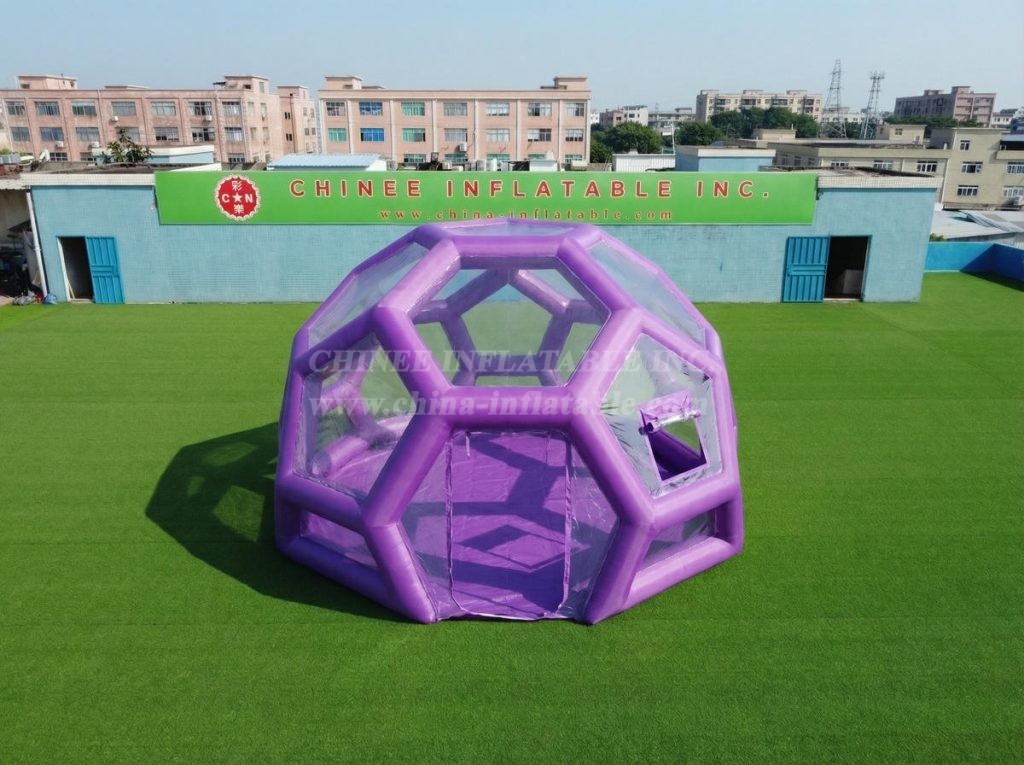 Tent1-5010M Purple Inflatable Bubble House