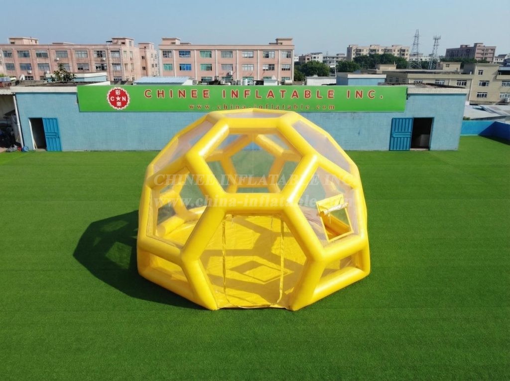 Tent1-5010P Yellow Inflatable Bubble House
